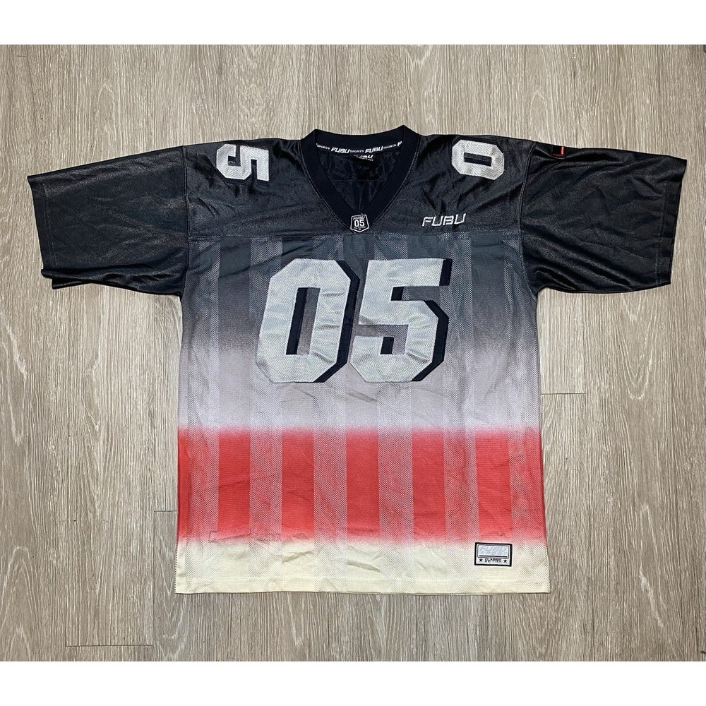 Vintage Authentic FUBU‎ Sport 05 Classic Football Mesh Jersey Men's Size X-LARGE